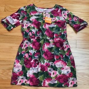 Gymboree, Floral Corduroy Dress 100% Cotton Size 12 NWT
